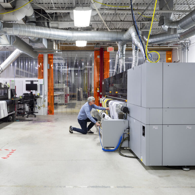 An image of a printing factory.